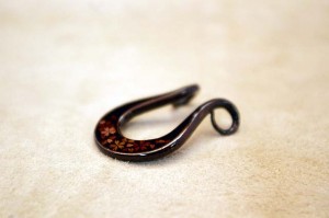 Japanese Iron Lacquer Pendant