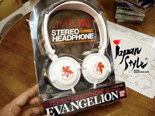 Evangelion headphone nerv white
