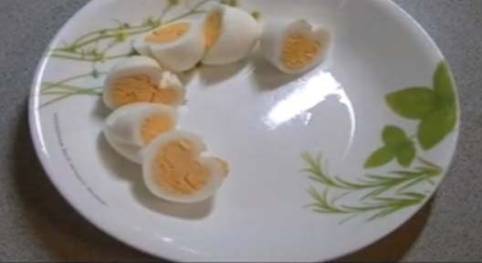 heart-shaped boiled egg