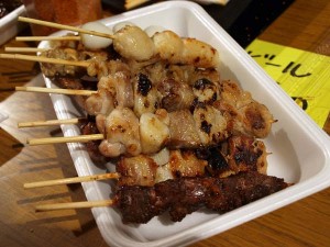 All kinds of Yakitori. Copy right 岡安学