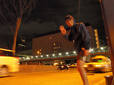 Midnight marathon in Tokyo