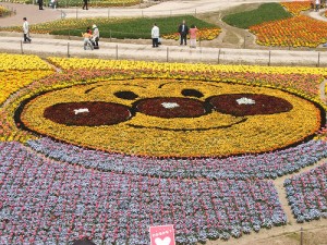 Anpanman in a Flower Field. "hopebridge" some rights reserved. flickr