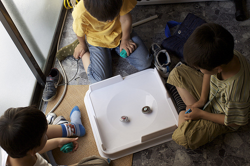 Kids Playing Beyblade. "kurtphoto" some rights reserved. flickr