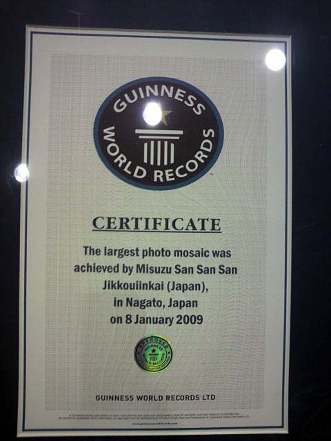 GUINNESS certificate