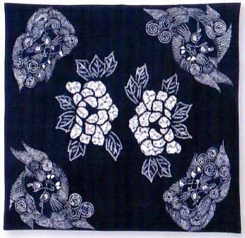 furoshiki indigo dyeing