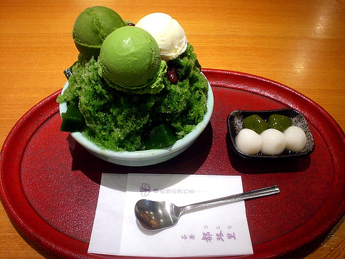 green tea icecream