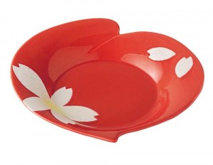 Arita-yaki heart-shaped plate