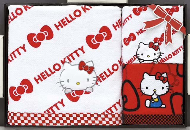 hello kitty towel set