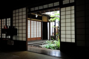 Inside of a machiya (Japanese town house). "m-louis" some rights reserved. flickr