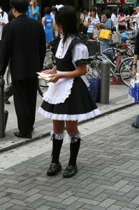 Akihabara maid. Cloganese some rights reserved. flickr