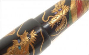 japanese makie fountain pen dragon