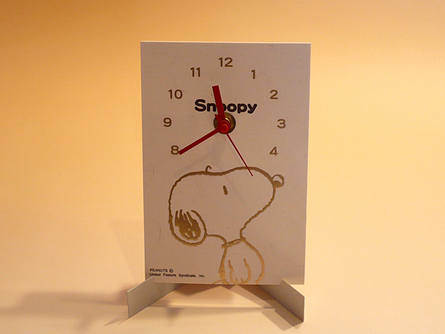 snoopy washi clock