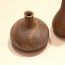 Japanese BIZEN Ware Mini Vase Set, stoneware