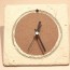 Japanese Shigaraki ware Wall Clock, pottery, made in Japan