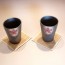 Japanese SHIGARAKI-yaki (Shigaraki ware) Pair Cups