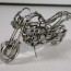 Japanese fine craft! Wire motor cycle, choker