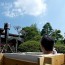 Sectional Open-Air Bath Made of Hinoki