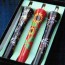 Japanese Candle Stick Set fireworks sunflower handmade