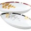 Japanese Pair of Leaf Shape Oval China Bowls