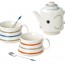 Japanese Shinzi Katoh China Tea Pot and Cups Set