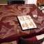 Japanese Cotton Table Cloth crimson furoshiki