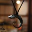 Japanese Iron Lacquer Pendant: spiral water