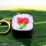 Japanese Sushi Roll Keychain: tuna