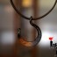 Japanese Iron Lacquer Pendant: moon