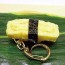 Japanese Sushi Roll Keychain: tamago (egg)