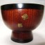 Japanese Urushi Lacquered Soup Bowl Big Wooden