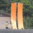 [Japan after Quake] “Orange Banner” – a signal to protect people from the Tsunami at the beach