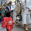[Photoblog] Girl in Red Yukata with Lily