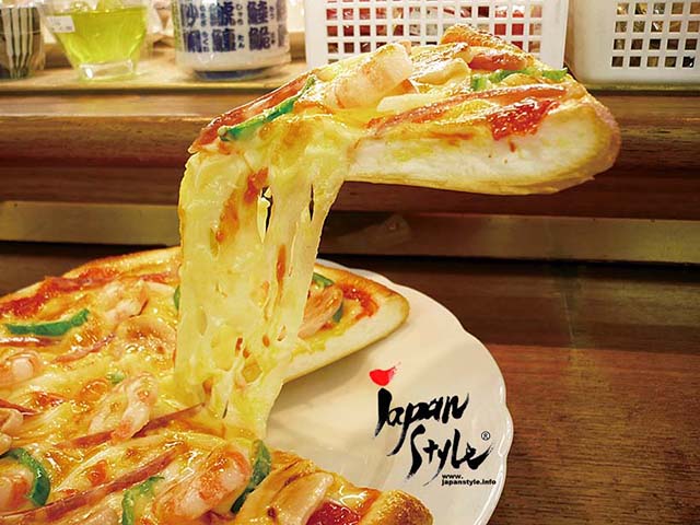 Japanese fake food sample mix pizza